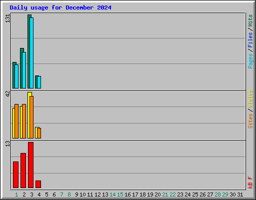 Daily usage for December 2024